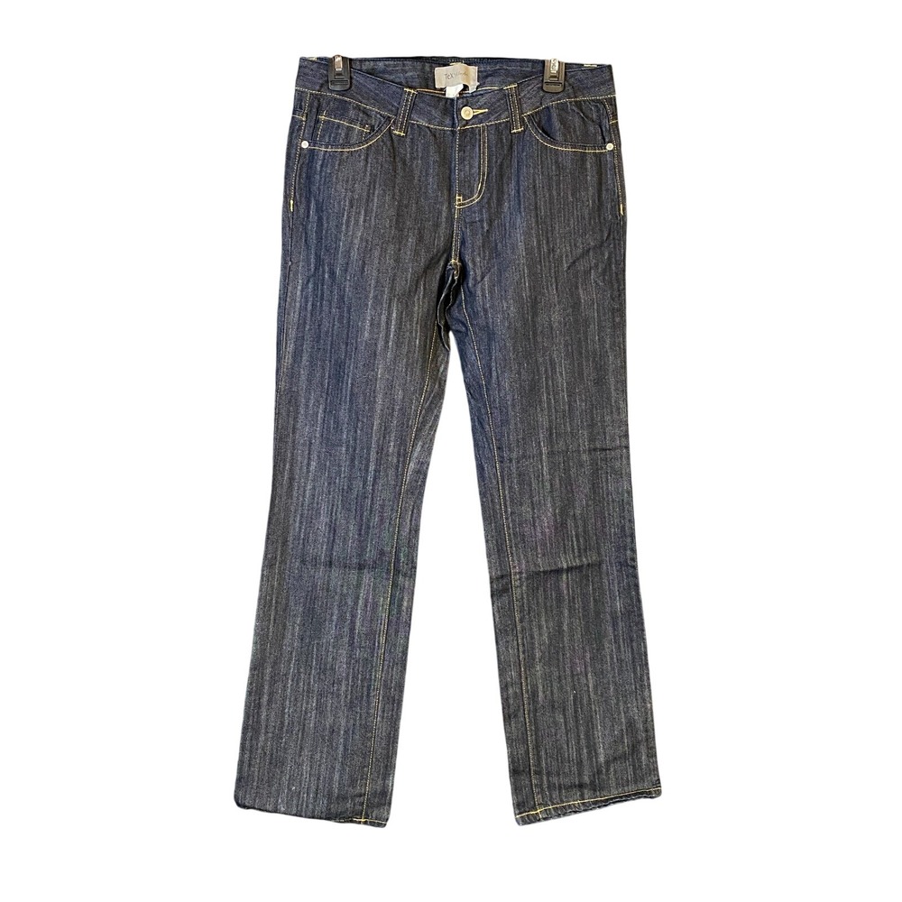 Tex by Max Azria Women Jeans Dark Wash‎ Size 28 Straight Leg Cotton
